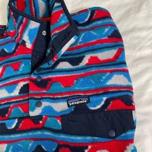 SALE Patagonia Synchilla Snap-T Fleece Pullover in Delta Navy Blue.